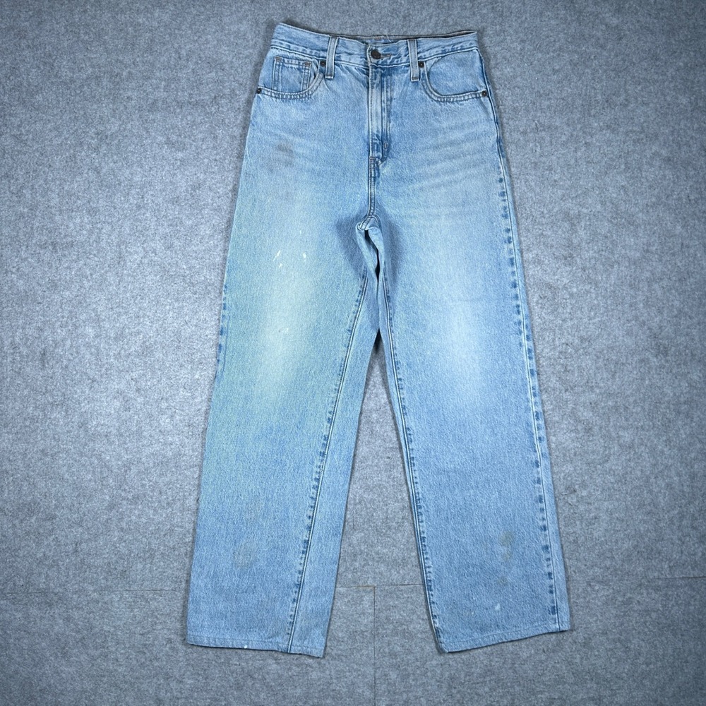 Levi's Denim Jeans Womens 25 Light Blue High Waisted Straight Leg Casual Classic